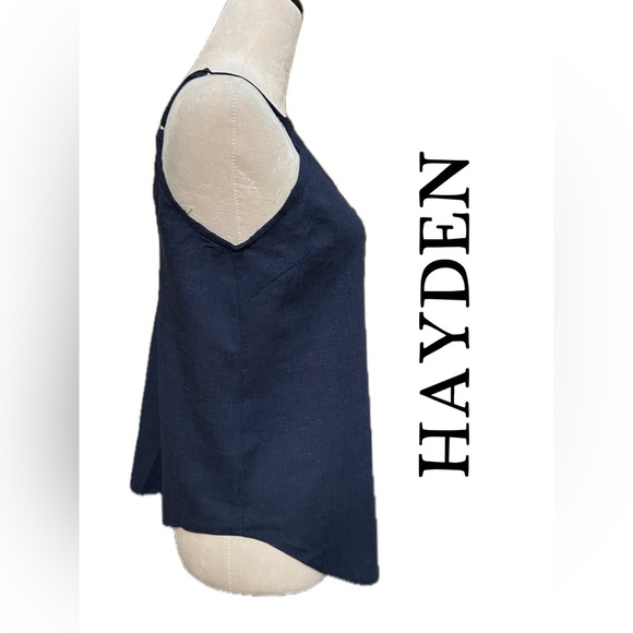 WOMEN’S HAYDEN LOS ANGELES NAVY BUTTON FRONT TANK TOP SIZE M. - Picture 4 of 9